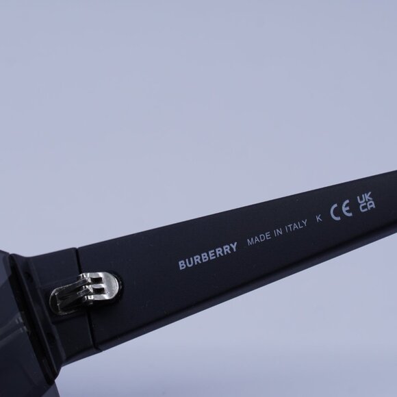 Burberry BE4291 3464/87 Shield Sunglasses Matte Black Frame, Grey Lenses - Picture 7 of 10